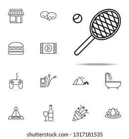 relaxation in tennis icon. relaxation icons universal set for web and mobile