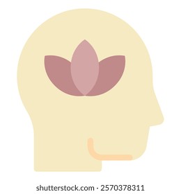 Relaxation Wellness Mental Health icon illustration