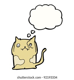 entspannte Katzenkarikatur