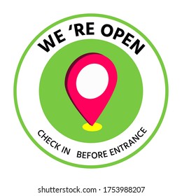 relaxed color concept,What will be The new normal after COVID-19 disruption human lifestyle,Check in point before use public area,Data collection of space usage,Vector illustration for Business owner