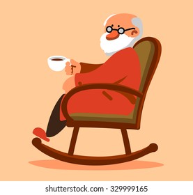 Old Man Sitting In Rocking Chair Images Stock Photos Vectors