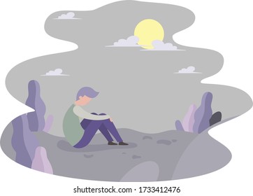 relaxed and upset in the field