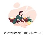 Relaxed woman getting back massage in luxury spa with professional massage therapist. Wellness, healing and relaxation concept.