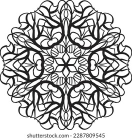 Relaxing anti stress mandala coloring meditation peaceful art