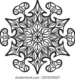 Relaxing anti stress mandala coloring peaceful therapy