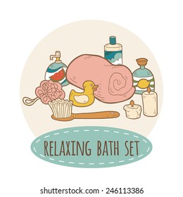 Relaxing bath set