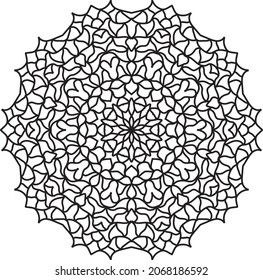 relaxing coloring mandala anti stress meditation colorful decoration
