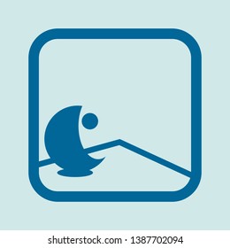 Relaxing couch graphic design - vector