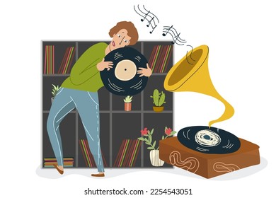 Relaxing enjoyable home activities, hobbies, for pleasure and joy. Cozy hygge, uplifting things, happy men, women, people enjoying their vacation. Flat graphic vector illustration.
