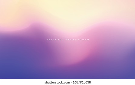 Relaxing glowing purple background. Dynamic abstract gradient blur sunset and sunrise landscape background.