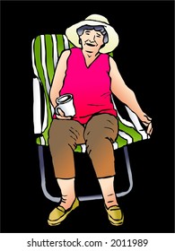 relaxing gran