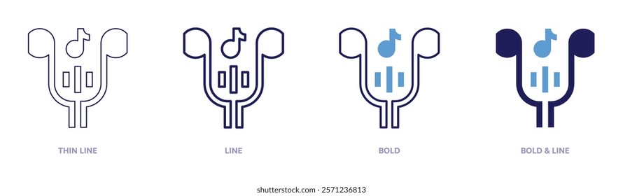 Relaxing icon in 4 different styles. Thin Line, Line, Bold, and Bold Line. Duotone style. Editable stroke.