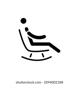 RELAXING icon in vector. Logotype