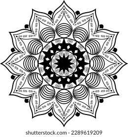 Relaxing luxury mandala pattern design, Flower Mandala. Vintage decorative elements