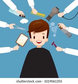 Relaxing Man In Barber Shop, Facial, Skin, Treatment, Beauty, Cosmetic, Makeup, Healthy, Lifestyle