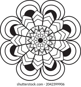 relaxing mandala coloring anti stress meditation adult therapy