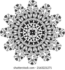 relaxing mandala coloring anti stress therapy peaceful