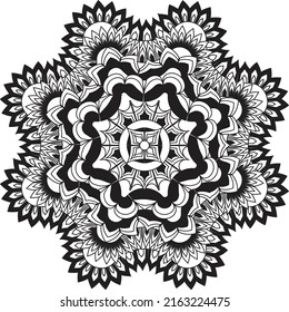 relaxing mandala coloring anti stress therapy peaceful