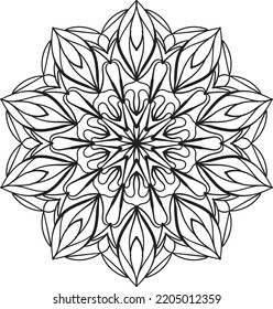 relaxing mandala coloring anti stress meditation decoration