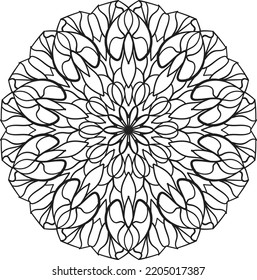 relaxing mandala coloring anti stress meditation decoration