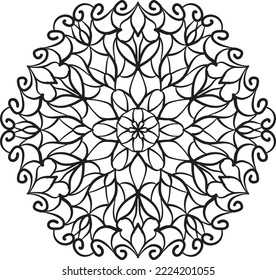 Relaxing mandala coloring anti stress meditation 