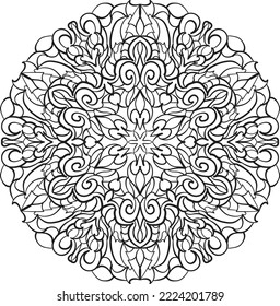 Relaxing mandala coloring anti stress meditation 