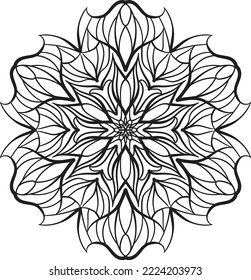 Relaxing mandala coloring anti stress meditation 