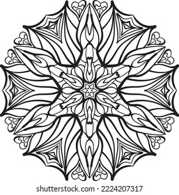 Relaxing mandala coloring anti stress meditation 