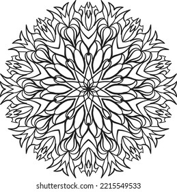 relaxing mandala coloring decoration spiritual