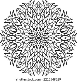 relaxing mandala coloring decoration spiritual
