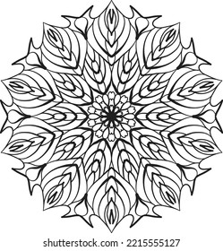 relaxing mandala coloring decoration spiritual