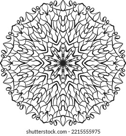 relaxing mandala coloring decoration spiritual