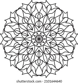 relaxing mandala coloring meditation decoration coloring art