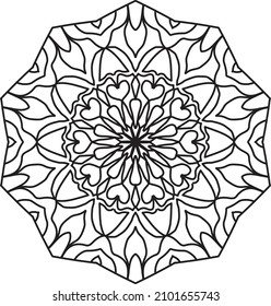 relaxing mandala coloring meditation decoration coloring art