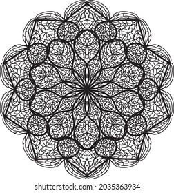 relajante patrón de color mandala meditación anti estrés decoración fresca