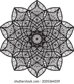 relajante patrón de color mandala meditación anti estrés decoración fresca