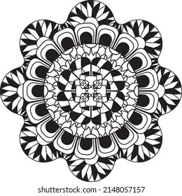 relajante patrón de color mandala meditación anti estrés