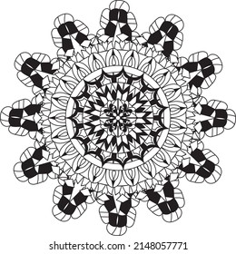 relaxing mandala coloring pattern anti stress meditation