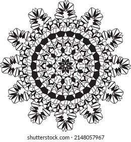 relaxing mandala coloring pattern anti stress meditation