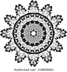 relaxing mandala coloring pattern anti stress meditation
