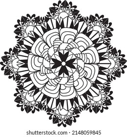 relaxing mandala coloring pattern anti stress meditation