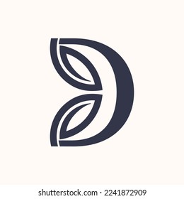 RELAXING MASSAGE SPA WOMEN HOTEL LOGO LETTER D
