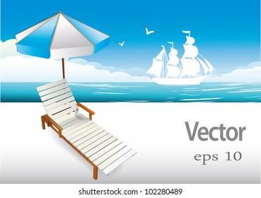 relaxing on the beach