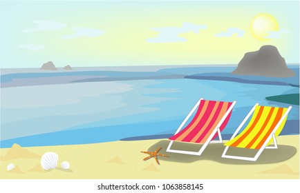 Relaxing on the beach