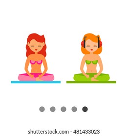 Relaxing on Beach Icon