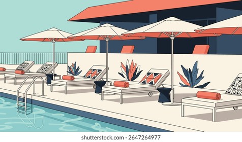 Relaxing Poolside Retreat A Serene Oasis for Unwinding Vacations