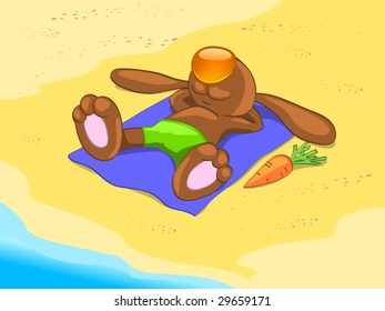 relaxing rabbit