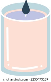 A relaxing scented candle illustration