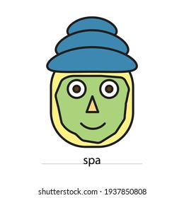 relaxing spa vector type icon