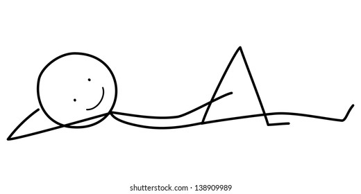 Relaxing stickman